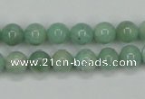 CAM401 15.5 inches 8mm round natural russian amazonite beads wholesale