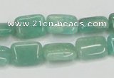 CAM405 15.5 inches 10*14mm rectangle natural russian amazonite beads