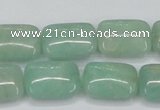 CAM406 15.5 inches 13*18mm rectangle natural russian amazonite beads