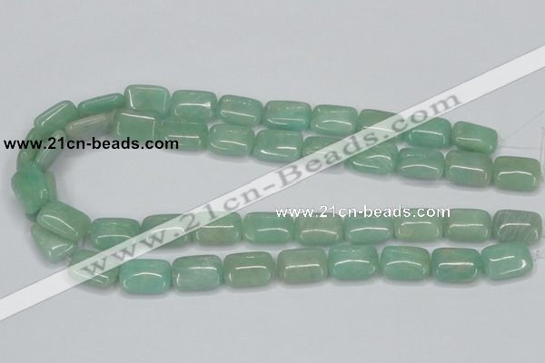 CAM406 15.5 inches 13*18mm rectangle natural russian amazonite beads