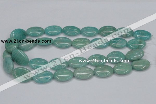 CAM409 15.5 inches 18*25mm oval natural russian amazonite beads