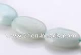 CAM41 13*18mm flat oval natural amazonite beads Wholesale