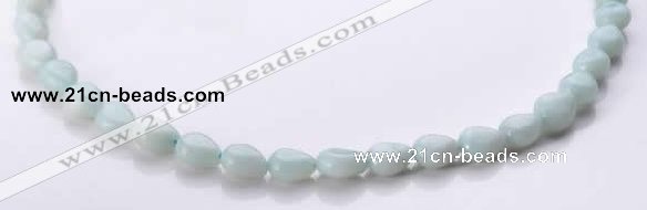CAM44 8*10mm natural amazonite flat teardrop beads Wholesale