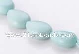 CAM46 10*14mm natural amazonite flat teardrop beads Wholesale