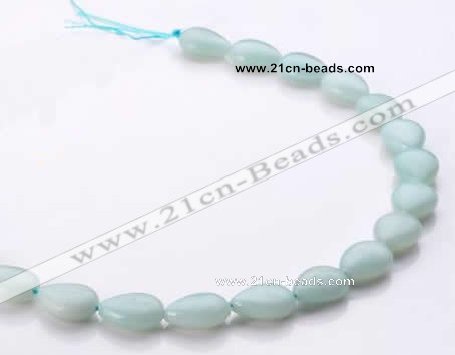 CAM47 flat teardrop natural amazonite 12*16mm beads Wholesale