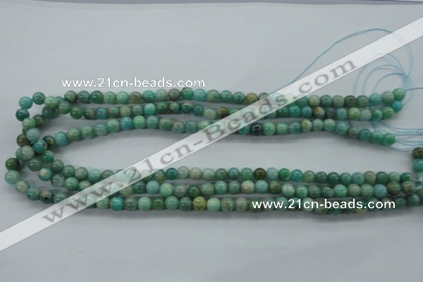 CAM521 15.5 inches 6mm round mexican amazonite gemstone beads