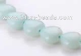 CAM53 10*10mm heart natural amazonite gemstone beads Wholesale