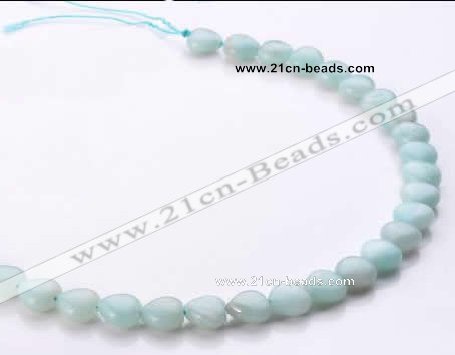 CAM53 10*10mm heart natural amazonite gemstone beads Wholesale