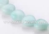 CAM54 heart 12*12mm natural amazonite gemstone beads Wholesale