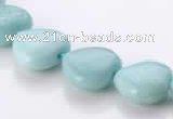 CAM55 heart natural amazonite 14*14mm gemstone beads Wholesale