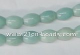 CAM602 15.5 inches 8*11mm rice Chinese amazonite gemstone beads