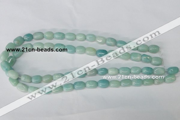 CAM608 15.5 inches 8*12mm nugget Chinese amazonite beads