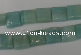 CAM624 15.5 inches 10*10mm square Chinese amazonite gemstone beads