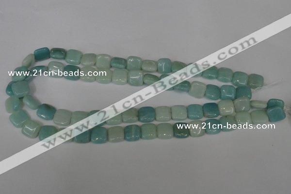 CAM625 15.5 inches 12*12mm square Chinese amazonite gemstone beads