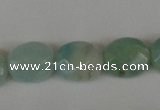 CAM632 15.5 inches 8*10mm faceted oval Chinese amazonite gemstone beads