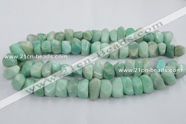 CAM640 15.5 inches 12*16mm - 15*20mm nuggets amazonite gemstone beads