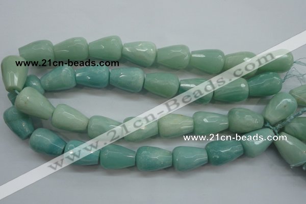 CAM655 15.5 inches 18*25mm faceted teardrop amazonite beads