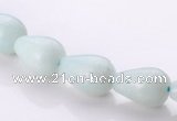 CAM67 teardrop 8*12mm natural amazonite gemstone beads Wholesale