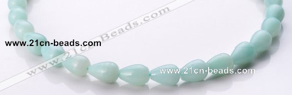 CAM68 teardrop natural amazonite 10*14mm beads Wholesale