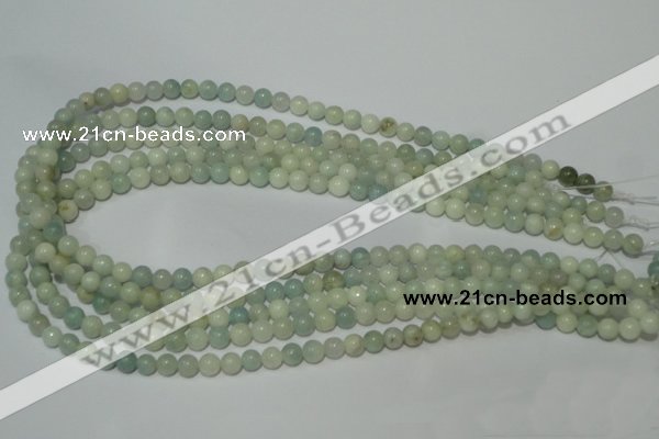 CAM701 15.5 inches 6mm round natural amazonite gemstone beads