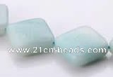 CAM71 6*16*16mm rhombic natural amazonite beads Wholesale