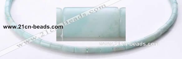 CAM75 4*8mm column natural amazonite gemstone beads wholesale