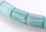 CAM76 13*15mm natural amazonite column gemstone beads Wholesale