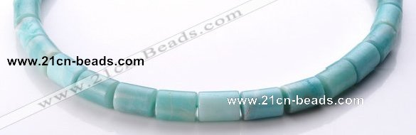 CAM76 13*15mm natural amazonite column gemstone beads Wholesale