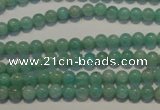 CAM801 15.5 inches 4mm round Brazilian amazonite beads wholesale