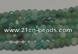 CAM810 15.5 inches 4mm faceted round Brazilian amazonite beads