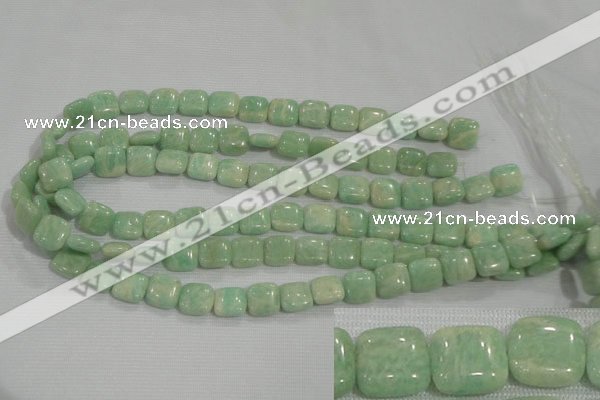 CAM850 15.5 inches 12*12mm square natural Russian amazonite beads