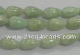 CAM860 15.5 inches 8*13mm teardrop natural Russian amazonite beads