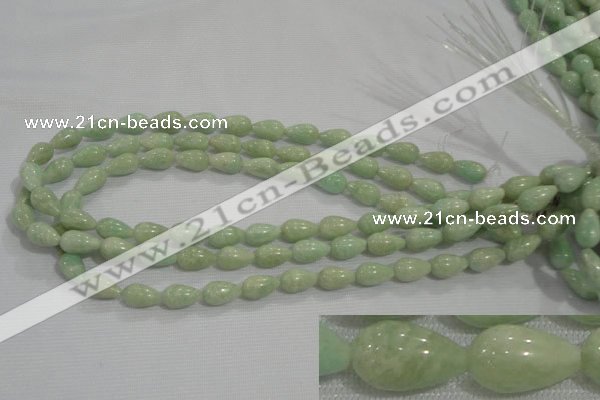 CAM860 15.5 inches 8*13mm teardrop natural Russian amazonite beads