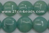 CAM917 15.5 inches 16mm flat round amazonite gemstone beads wholesale