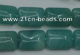 CAM934 15.5 inches 13*18mm rectangle amazonite gemstone beads wholesale