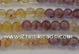 CAN101 15.5 inches 4mm round ametrine beads wholesale