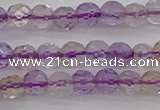 CAN105 15.5 inches 3.5mm faceted round ametrine gemstone beads