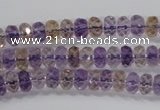 CAN15 15.5 inches 4*6mm faceted rondelle natural ametrine beads