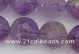 CAN156 15.5 inches 16mm faceted round natural ametrine beads