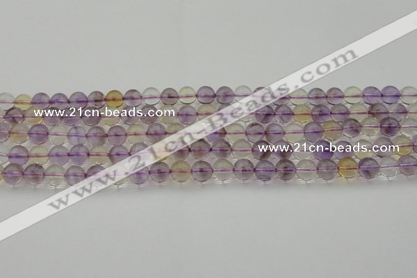 CAN167 15.5 inches 8mm round natural ametrine beads wholesale