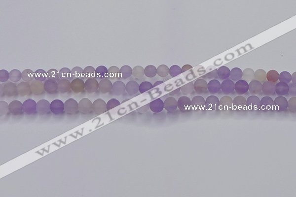 CAN200 15.5 inches 4mm round matte ametrine beads wholesale