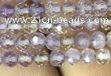 CAN210 15.5 inches 4mm round faceted ametrine beads wholesale