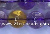 CAN223 15.5 inches 12mm round ametrine gemstone beads wholesale