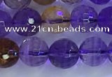 CAN225 15.5 inches 7mm faceted round ametrine beads wholesale