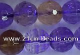 CAN226 15.5 inches 9mm faceted round ametrine beads wholesale