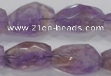 CAN30 15.5 inches 18*25mm faceted nugget natural ametrine beads