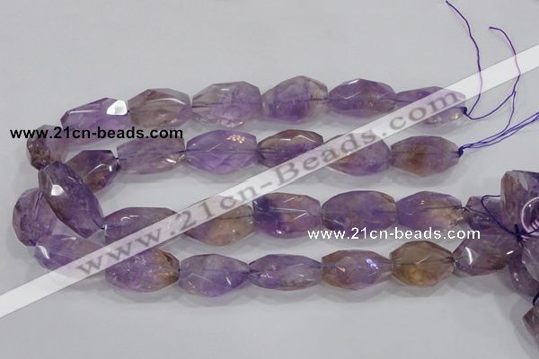 CAN30 15.5 inches 18*25mm faceted nugget natural ametrine beads