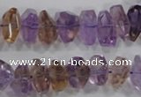 CAN31 15.5 inches 8*18mm faceted nugget natural ametrine beads