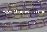 CAN36 15.5 inches 10*10mm square natural ametrine gemstone beads