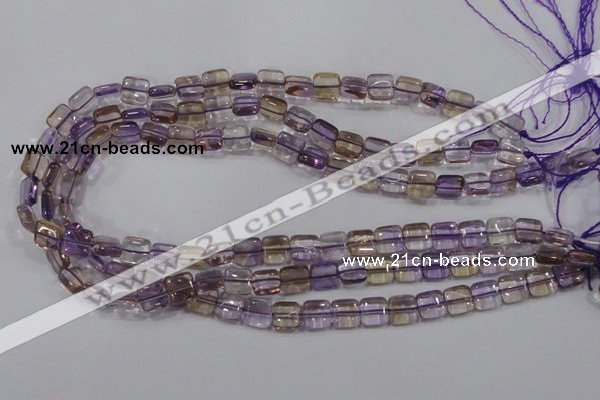 CAN36 15.5 inches 10*10mm square natural ametrine gemstone beads